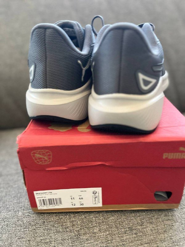 Оригинальные Puma серые и чёрные кроссовки 9