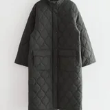 Long oversized mid-season coat &Other Stories 3