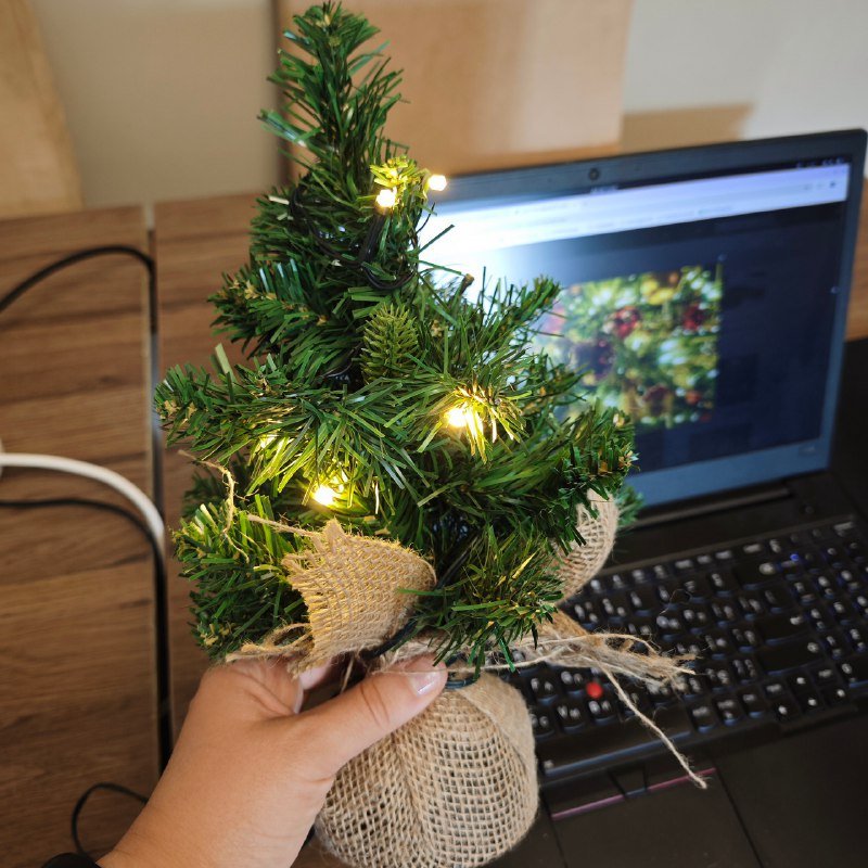 Мини-ёлка на USB 30 см с подсветкой 3