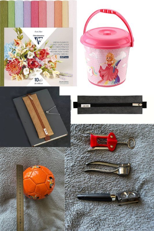 Набор товаров для животных, творчества, пикника и инструменты 3