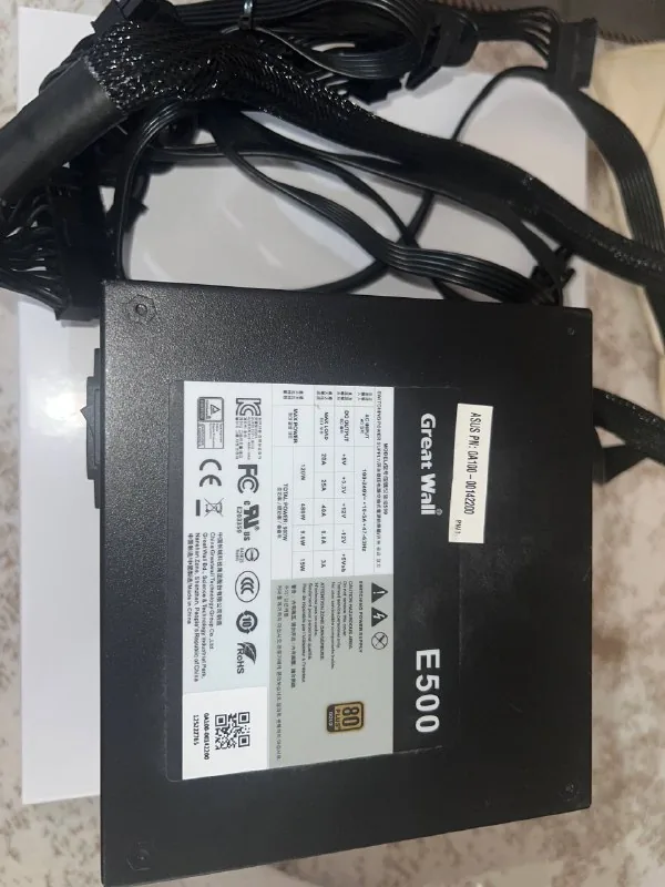 Материнская плата ASUS TUF Gaming B460M-PLUS, блок питания Great Wall E500 1