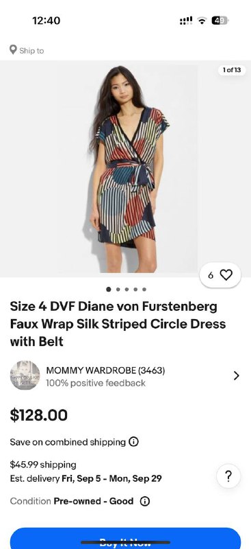 Платье Diane von Furstenberg размер S 2