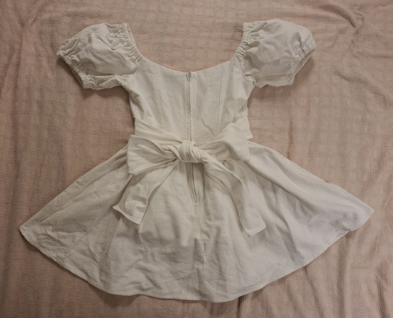 Белое мини платье 3