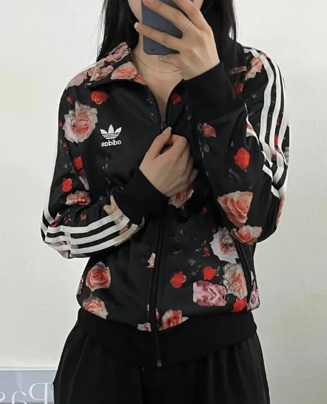 Олимпийка adidas Floral Firebird Roses 1