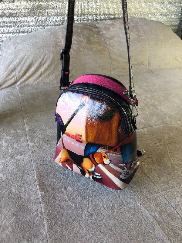 Сумочка-рюкзачок из натуральной кожи Guranny 4