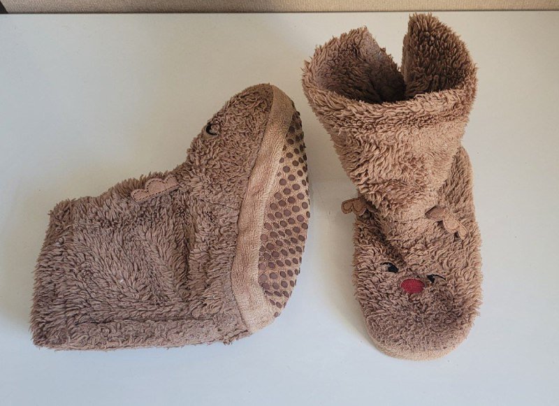 Детские мягкие тапочки с животным принтом