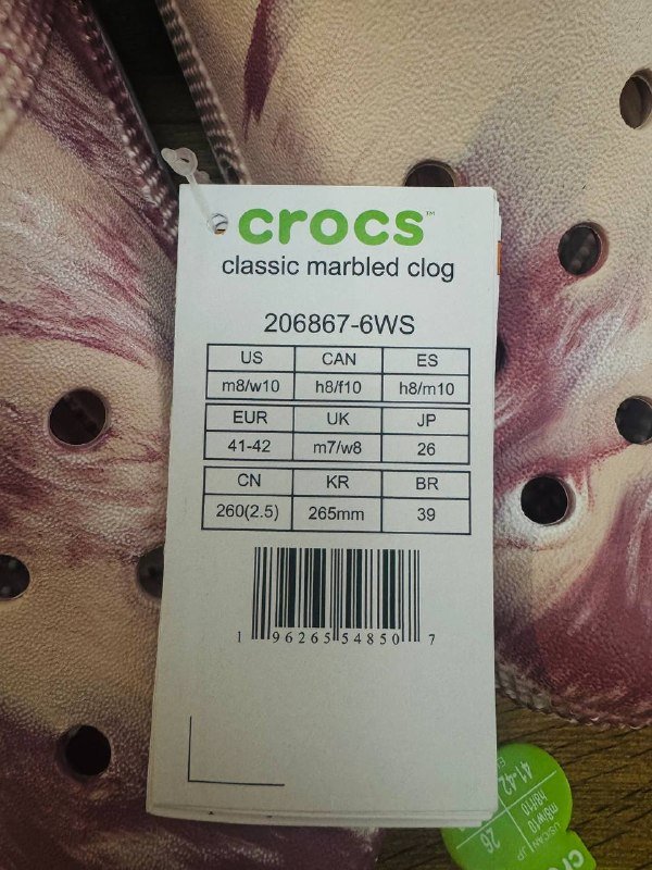 Crocs оригинал M8, W10 (41-42) новые 3