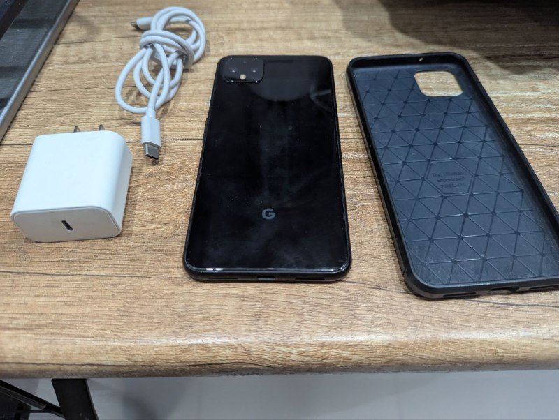 Google Pixel 4XL с зарядкой, USB кабелем и чехлом 2