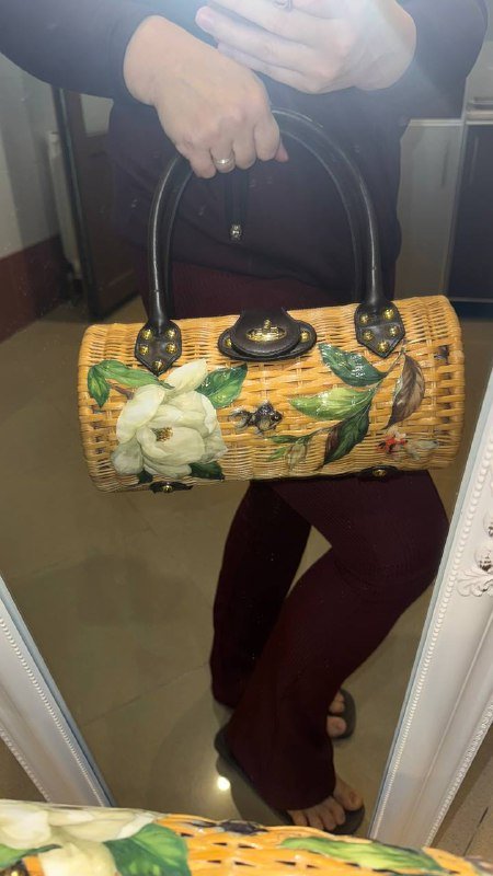 Плетеная сумка из Японии 3