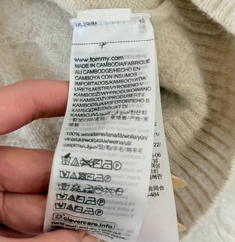 Свитер Tommy Hilfiger женский 100% шерсть, размер S (на XS) теплый оригинал 5