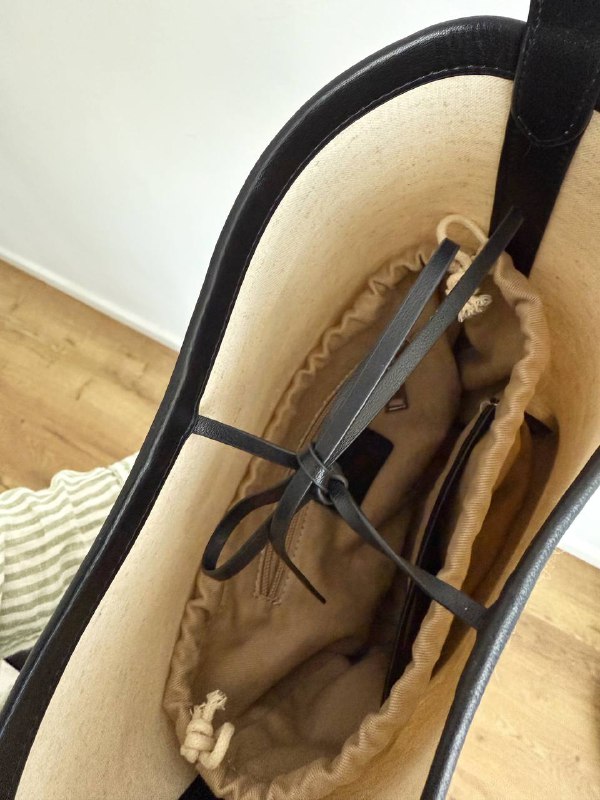 Сумка-ведёрко из натуральной плотной ткани 3