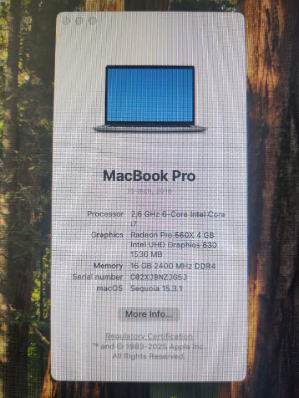 MacBook Pro 15 A1990 середины 2018 с тачбаром и разбитым дисплеем 7