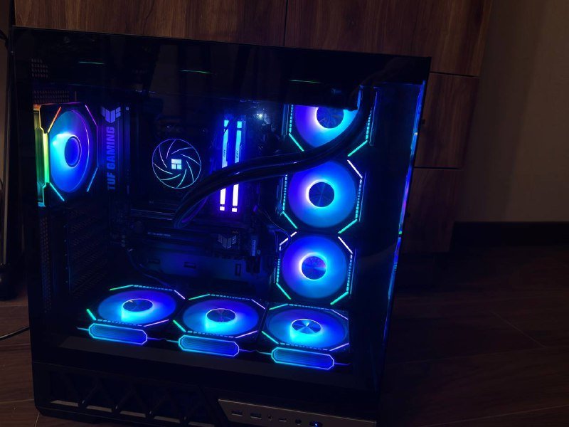 CPU AMD Ryzen 9950x, Материнская плата ASUS, ОЗУ Kingston Fury 64GB, Система охлаждения, Блок питания ASUS, Корпус Golden Field