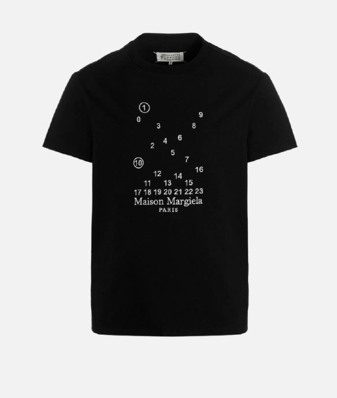 Футболка Maison Margiela Numeric Logo Mako Cotton