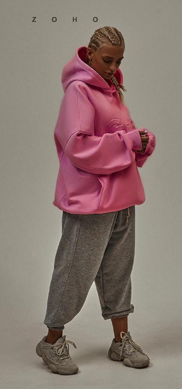 Худи розовое ZOHO 3