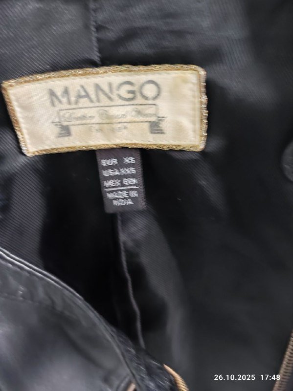 Кожаная куртка женская M Mango 2