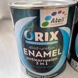 Антикоррозийная эмаль Atoll Orix Color и наждачка 2