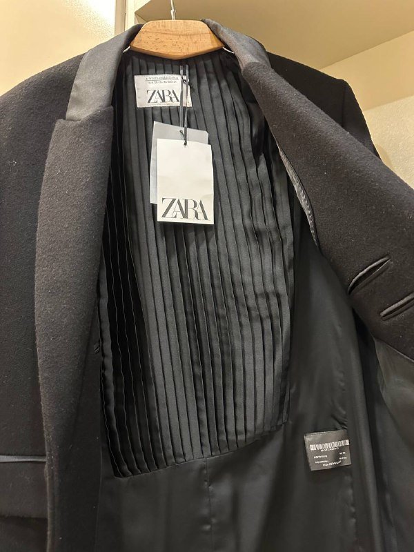 Пальто Zara черное размер XS 3