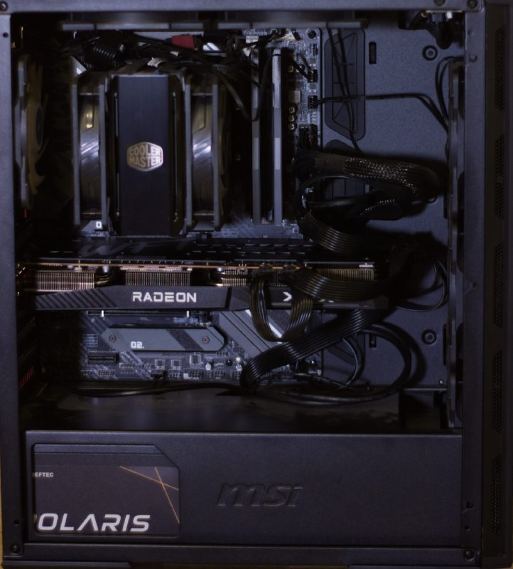 Компьютер с AMD Ryzen 7 5700X и Radeon RX 6700XT 3