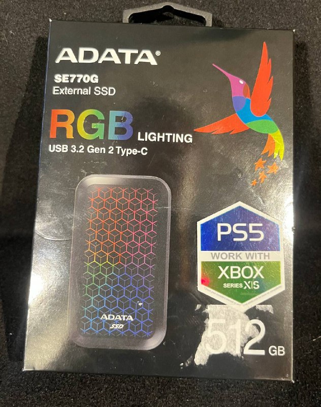 SSD твердотельный игровой диск Adata SE770G 512GB