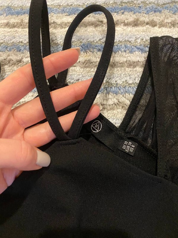 Черный акцентный топ Missguided S/M 4