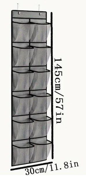 Белый матерчатый 12-карманный органайзер, пластиковый органайзер с 2 ящичками