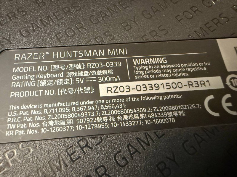 Игровая клавиатура Razer Huntsman Mini 4