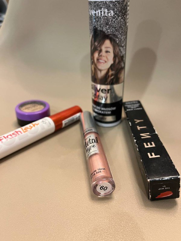 Консиллер Catrice, тушь Golden Rouse, жидкие тени Lux visage, блестки для тела и волос 2