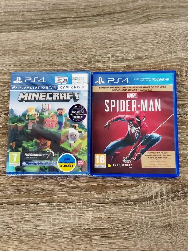 Minecraft, Marvel's Spider-Man