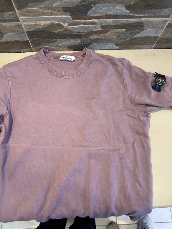 Футболка лонгслив Stone Island пыльно-лиловый 3