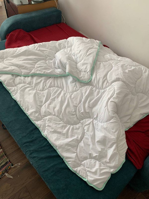 Двуспальное одеяло полиэстер пух 140x200 см