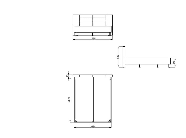 Двуспальная кровать 160 на 200 с матрасом 4