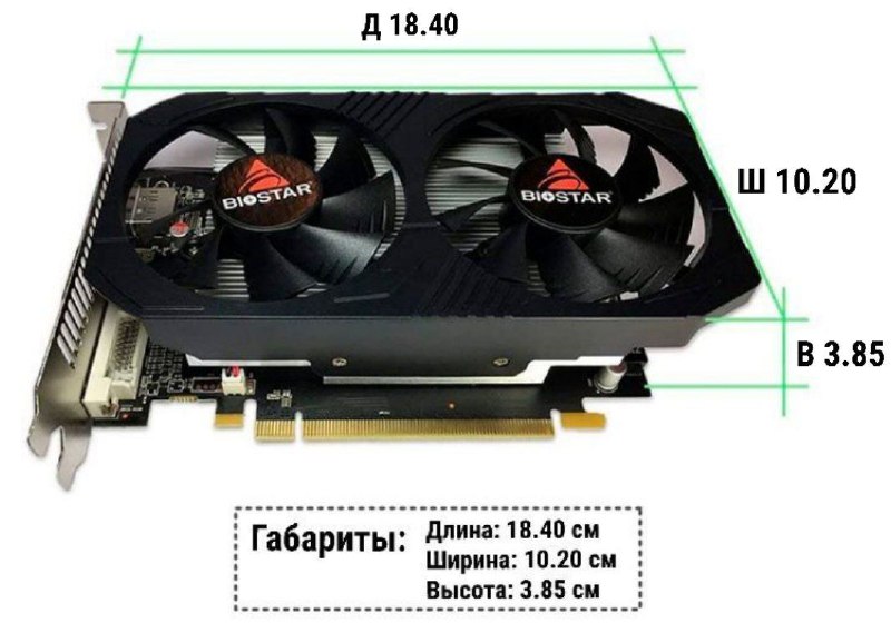 Видеокарта BioStar RX-560 4GB 4