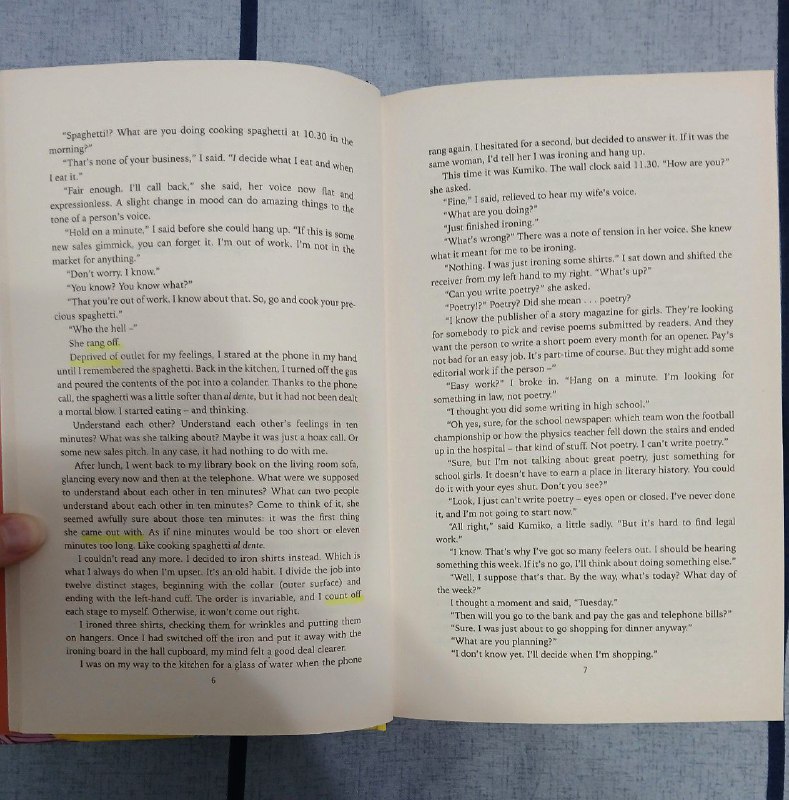 Книга Парфюмер, Книга Харуки Мураками Хроники заводной птицы 4