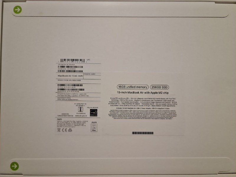 MacBook M2 13-inch 16GB 256GB SSD