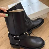 Topshop leather women’s boots, biker boots 9