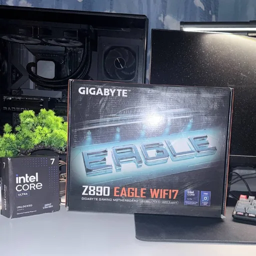 Процессор Intel Core Ultra 265KF, плата Gigabyte Z890