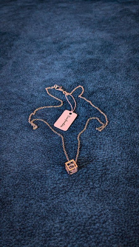 Оригинальный кулон в форме куба из серебра 925 пробы