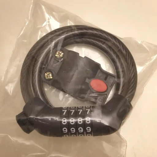 Combination lock for a bicycle