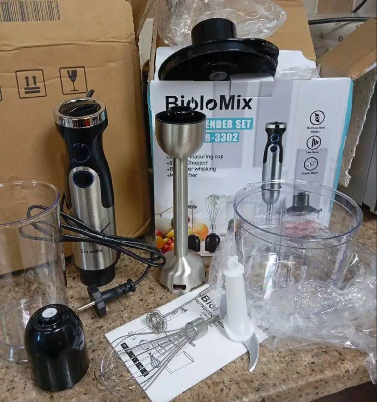 Погружной блендер BioloMix 1200W 5-в-1