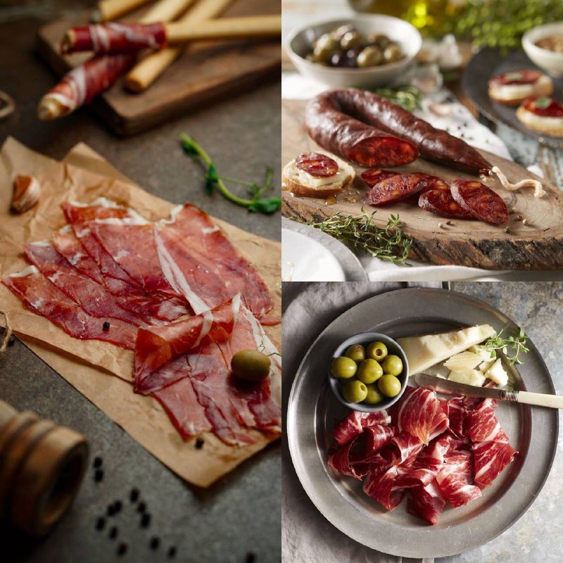 Испанские закуски: хамон, чоризо, фуэт и сыры