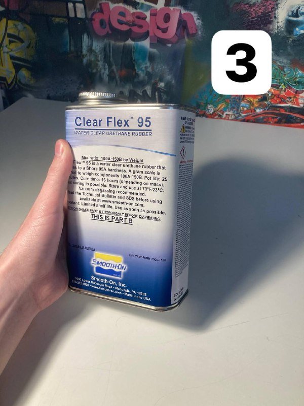 Прозрачный литевой пластик Clear Flex 95 полиуретан 3