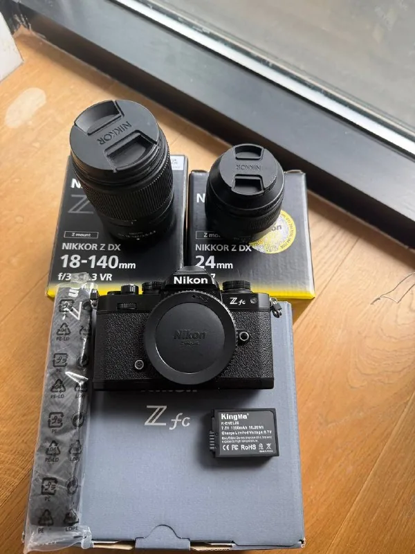 Nikon Z fc camera, Nikon 18-140 VR, Nikon 24/1.7, TTArtisan 56/1.8 AF lenses 1