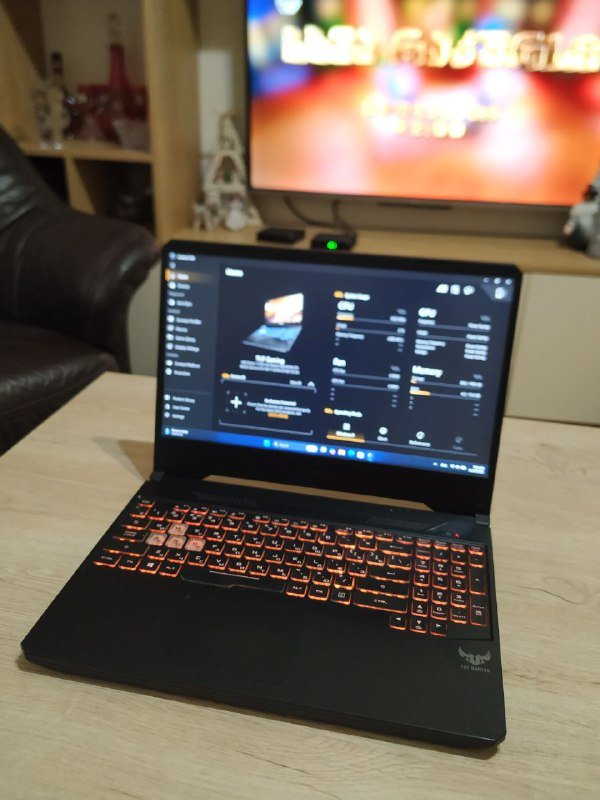 Asus tuf gaming, GTX 1660 ti, Ryzen 7 3750H, 16GB RAM, SSD 256GB, HDD 1TB 2