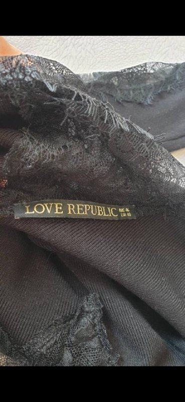 Черное женское платье Love Republic с кружевом 3