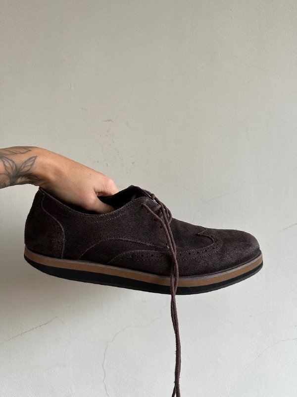 Мужские туфли ARBER замша темно-коричневые размер 42 4