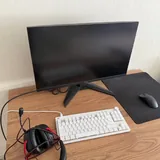 Наушники HyperX Cloud 3 USB, мышь Razer HyperSpeed V3, клавиатура Mchoose K87 Magnetic, монитор MSI MAG 274QF X24, коврик, стол 2