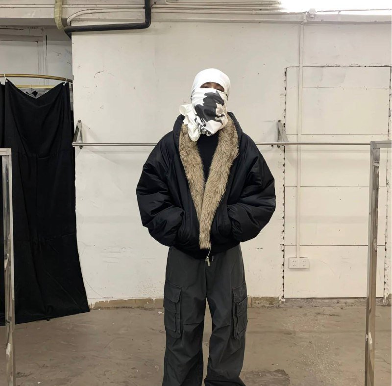 Двухсторонняя куртка с мехом 4