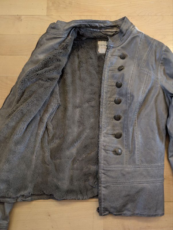 Утепленная кожаная куртка Cache Cache 2