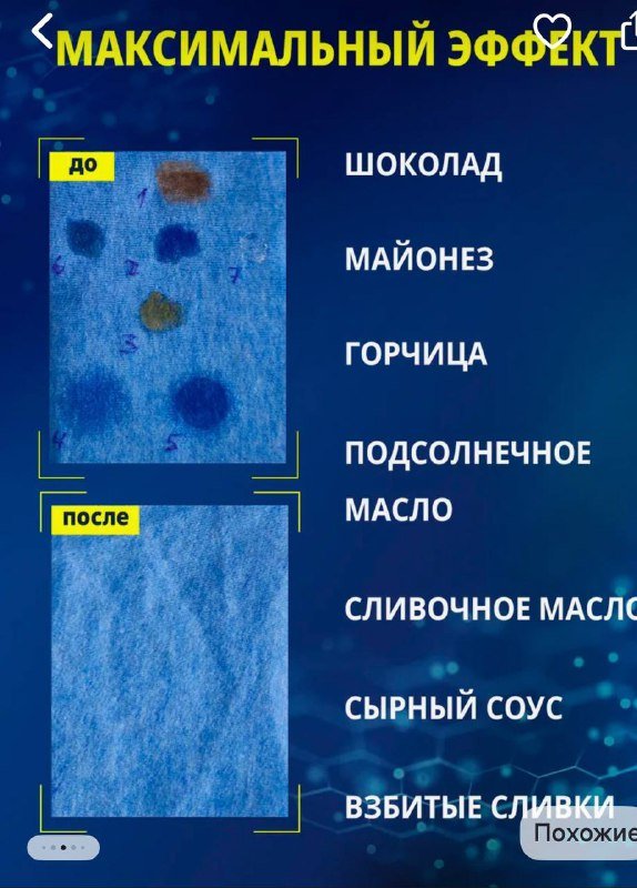 Пятновыводитель от жирных пятен масло соус 2